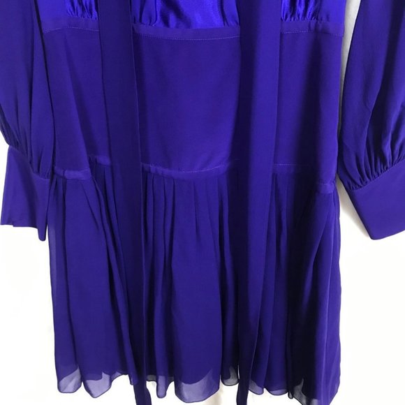 Roberto Cavalli Vibrant Blue Long Sleeve Dress - Picture 4 of 15